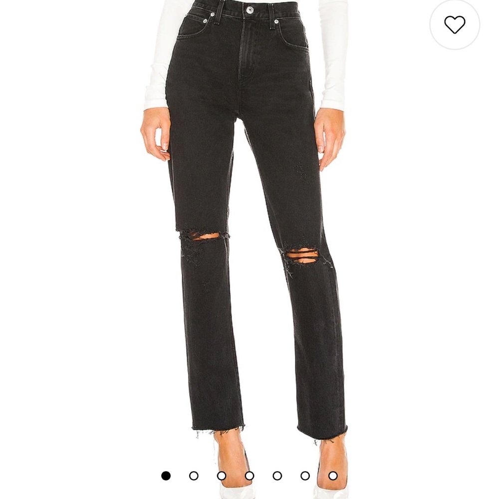AGOLDE Cherie High Rise Straight in Distortion Size 31